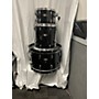 Used Pearl Used Pearl 3 piece Wood Fiberglass Satin Black Drum Kit Satin Black