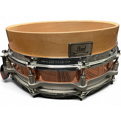 Used Pearl 3.5X14 Free Floating Snare Copper & Maple Drum