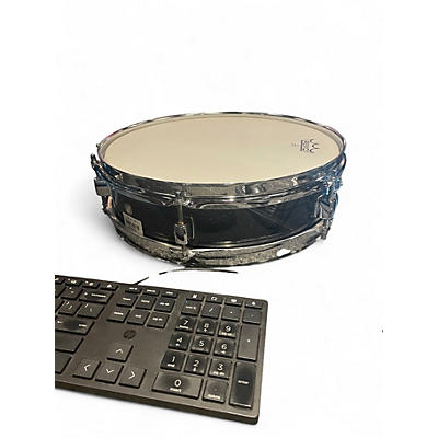 Used Pearl 3X13 PICCOLO STEEL SNARE Black Drum