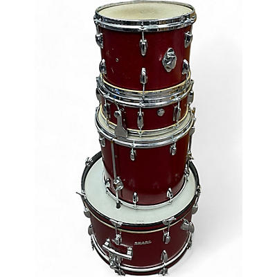 Used Pearl 4 Piece 1960S 4 PIECE DRUM KIT Candy Apple Red Metallic Drum Kit