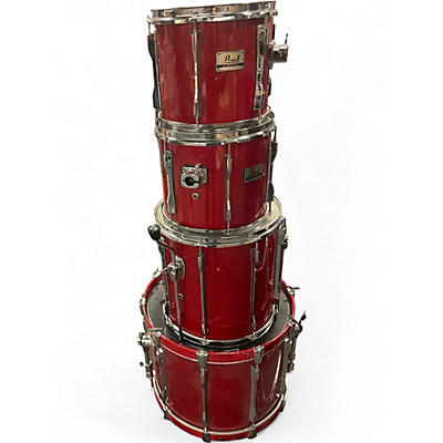 Used Pearl 4 Piece BLX RED Drum Kit