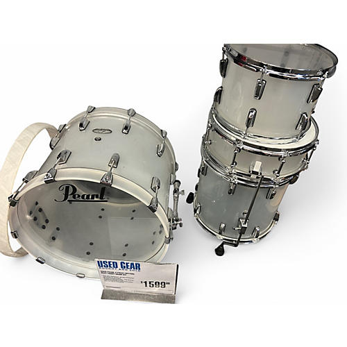 Used Pearl 4 Piece CRYTSAL BEAT FROST Drum Kit FROST
