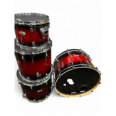 Used Pearl 4 Piece DECADE SHELL PACK RED Drum Kit