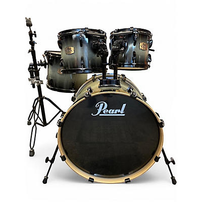 Used Pearl 4 Piece ELX Black Burst Drum Kit