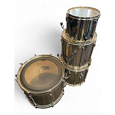 Used Pearl 4 Piece EXPORT SERIES 4PC KIT Silver Drum Kit
