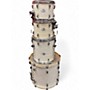 Used Pearl 4 Piece EXR Export Series White Oyster Drum Kit White Oyster