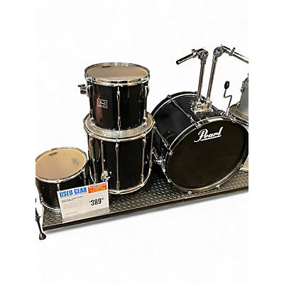 Used Pearl 4 Piece Export Black Drum Kit