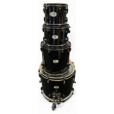 Used Pearl 4 Piece Export Black Drum Kit