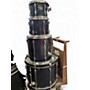 Used Pearl 4 Piece Export Blue Drum Kit Blue