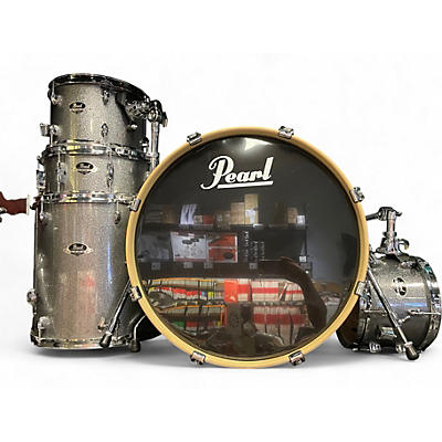 Pearl Used Pearl 4 Piece Export Blue Gray Drum Kit