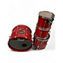 Used Pearl 4 Piece Export Candy Apple Red Drum Kit Candy Apple Red