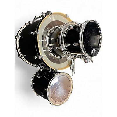 Used Pearl 4 Piece Export JET BLACK Drum Kit