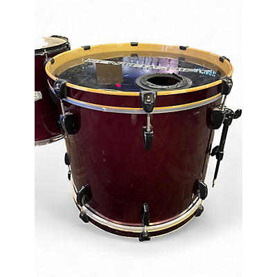 Used Pearl 4 Piece Export RED Drum Kit