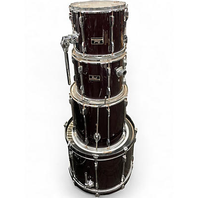 Used Pearl 4 Piece Export Red Drum Kit