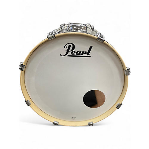 Used Pearl 4 Piece Export Smokey Chrome Drum Kit Smokey Chrome