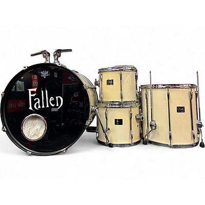 Used Pearl 4 Piece Export White Drum Kit