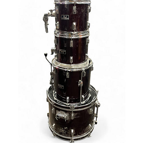 Pearl Used Pearl 4 Piece Export Wine Red Drum Kit Wine Red