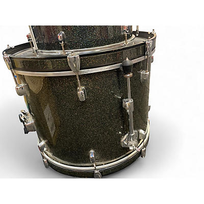 Used Pearl 4 Piece Forum BLACK SPARKLE Drum Kit