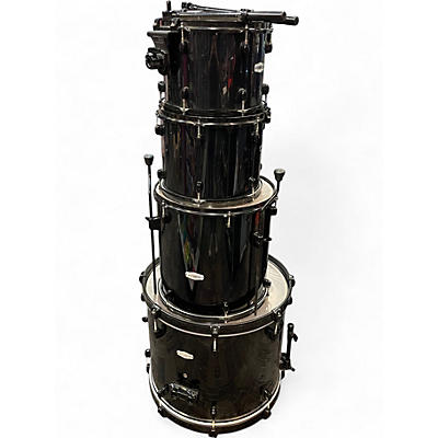 Used Pearl 4 Piece Forum Black Drum Kit