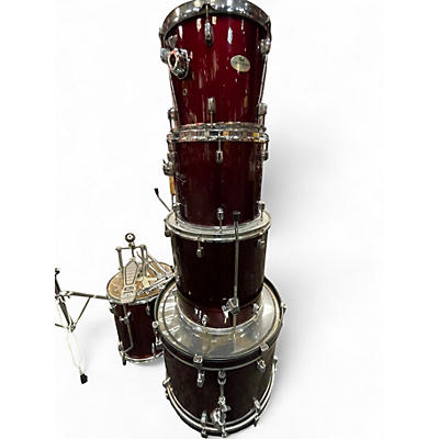 Used Pearl 4 Piece Forum Maroon Drum Kit