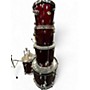 Used Pearl 4 Piece Forum Maroon Drum Kit Maroon