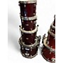 Used Pearl 4 Piece Forum Metallic Red Drum Kit Metallic Red
