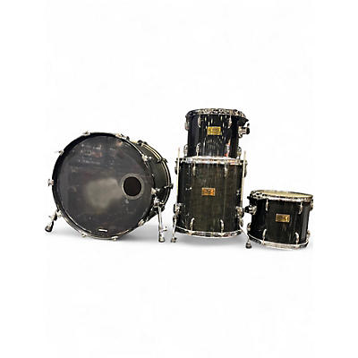 Used Pearl 4 Piece MASTERS CUSTOM MAPLE Trans Black Drum Kit