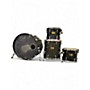 Used Pearl 4 Piece MASTERS CUSTOM MAPLE Trans Black Drum Kit Trans Black