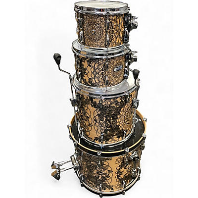 Used Pearl 4 Piece Masters Maple Adam and Eve Drum Kit