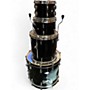 Used Pearl 4 Piece PROFESSIONAL MAPLE Black Drum Kit Black