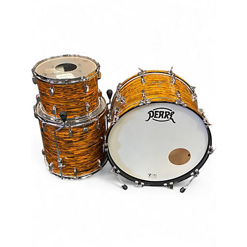 Used Pearl 4 Piece President 775th Anniversary  tiger stripe Drum Kit tiger stripe