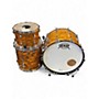 Used Pearl 4 Piece President 775th Anniversary  tiger stripe Drum Kit tiger stripe