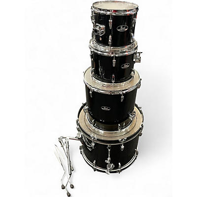 Used Pearl 4 Piece ROADSHOW Black Drum Kit