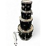 Used Pearl 4 Piece ROADSHOW Black Drum Kit Black