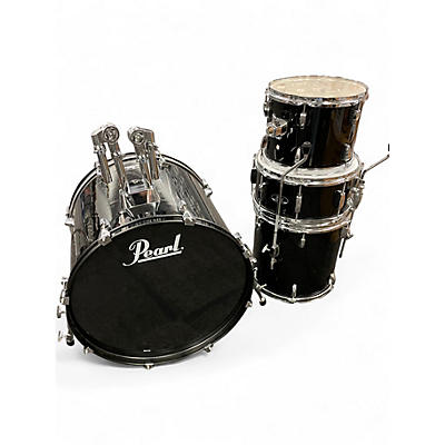 Used Pearl 4 Piece ROADSHOW Black Drum Kit