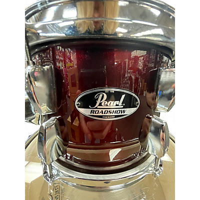Used Pearl 4 Piece ROADSHOW Candy Apple Red Drum Kit