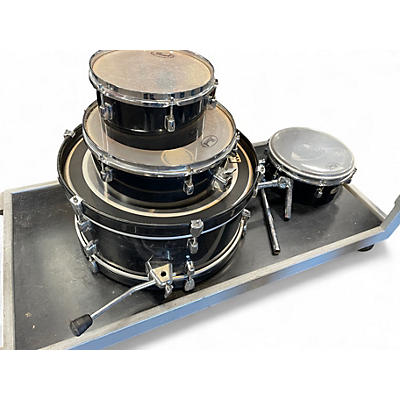Used Pearl 4 Piece Rhythm Traveler Compact Black Drum Kit