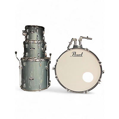 Used Pearl 4 Piece RoadShow blue sparkle Drum Kit