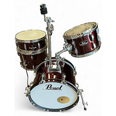 Used Pearl 4 Piece Roadshow Compact red Drum Kit