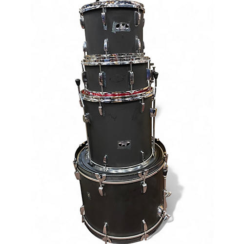 Used Pearl 4 Piece Roadshow Gray Drum Kit Gray