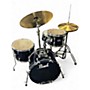 Used Pearl 4 Piece Roadshow Jazz kit Black Drum Kit Black