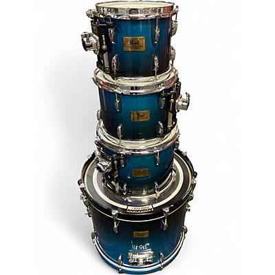 Used Pearl 4 Piece Session Custom Blue Drum Kit