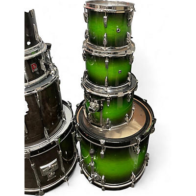 Used Pearl 4 Piece Session Custom Green Fade Drum Kit