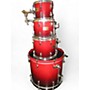Used Pearl 4 Piece Session Custom Wine Red Fade Drum Kit Wine Red Fade