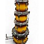 Used Pearl 4 Piece Session Studio Classic 2 Tone Sunburst Drum Kit 2 Tone Sunburst