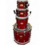 Used Pearl 4 Piece Session Studio Classic Red Drum Kit Red