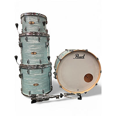 Used Pearl 4 Piece Session Studio Select Ice Blue Oyster Drum Kit