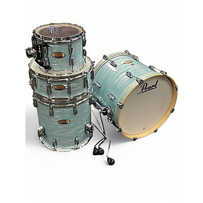 Used Pearl 4 Piece Session Studio Select Ice Blue Oyster Drum Kit