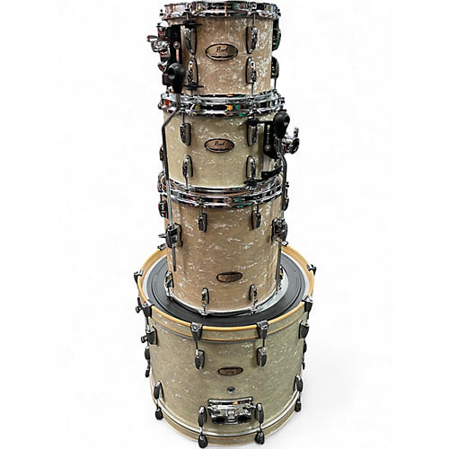 Used Pearl 4 Piece Session Studio Select Nicotine White Drum Kit Nicotine White