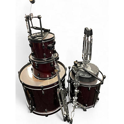 Used Pearl 4 Piece Soundcheck Red Drum Kit